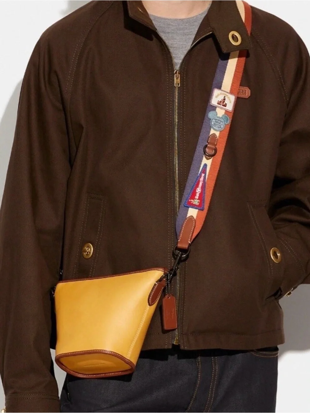 Coach x Disney Duffle 13 with patches 50th anniversary leather bag NWOT